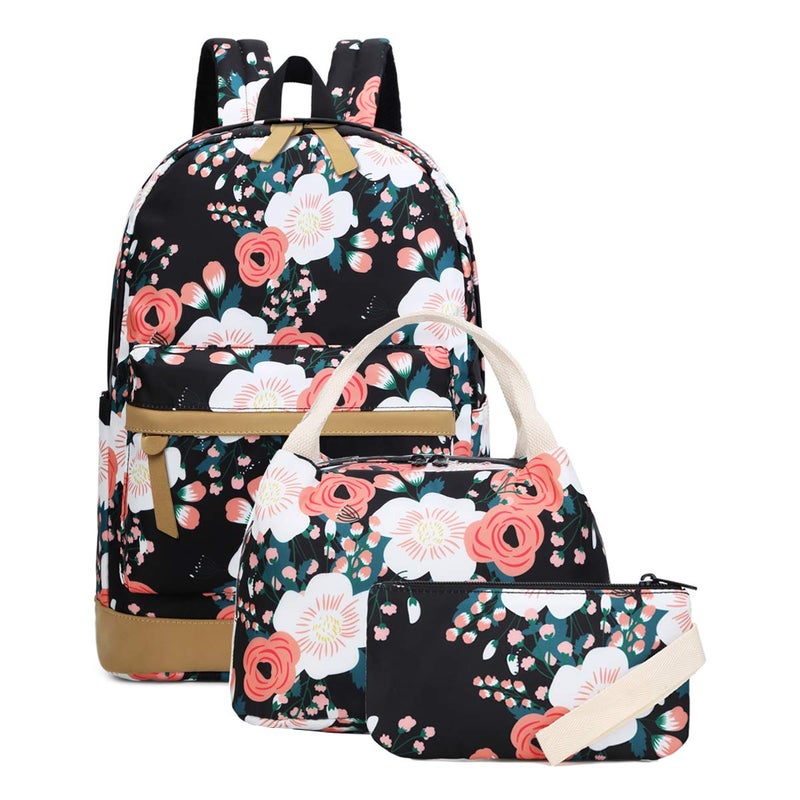 JIANYA School Backpack for Teen Girls - Lightweight Kids Girls School Book Bag Backpack Set - Image 1